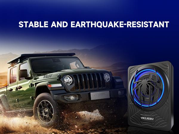 VIKEJIEBIV 1200W Subwoofer, Slim Underseat Car Subwoofer and Amp Package with Ambient Light, Individual Control for Low Pass/Gain/Boost Bass, Loud Stereo Sound, Deep Bass, Car Truck Accessory Perfect for Truck/SUV/Jeep/MPV VIKEJIEBIV 1200W Subwoofer, Slim Underseat Car Subwoofer and Amp Package with Ambient Light, Individual Control for Low Pass/Gain/Boost Bass, Loud Stereo Sound, Deep Bass, Car Truck Accessory Perfect for Truck/SUV/Jeep/MPV