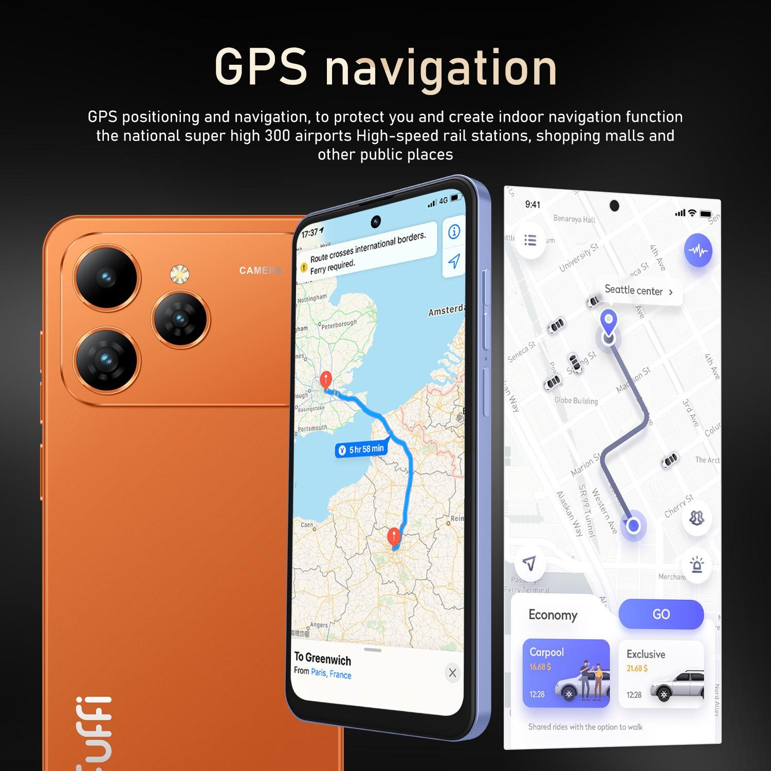 Fuffi Unlocked 4G Smartphone, 6.56-inch Display, 3GB+32GB Storage, Dual SIM, 3100mAh Battery, Android 10 OS, GPS & USB PD Fast Charging, EU Energy Class A Fuffi Unlocked 4G Smartphone, 6.56-inch Display, 3GB+32GB Storage, Dual SIM, 3100mAh Battery, Android 10 OS, GPS & USB PD Fast Charging, EU Energy Class A