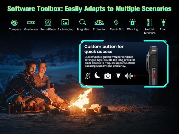FOSSIBOT F110L Rugged Phone Android 15, 128dB Louder Speaker, 10000mAh Battery Cell Phone Unlocked, 12GB+128GB/2TB Rugged Phone, 6.745" Display Smartphone, 50MP Camera, Dual SIM/OTG/NFC/IP68/IP69K fathersdaygift