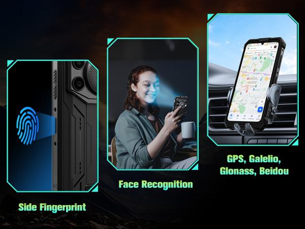 FOSSIBOT F110L Rugged Phone Android 15, 128dB Louder Speaker, 10000mAh Battery Cell Phone Unlocked, 12GB+128GB/2TB Rugged Phone, 6.745" Display Smartphone, 50MP Camera, Dual SIM/OTG/NFC/IP68/IP69K fathersdaygift
