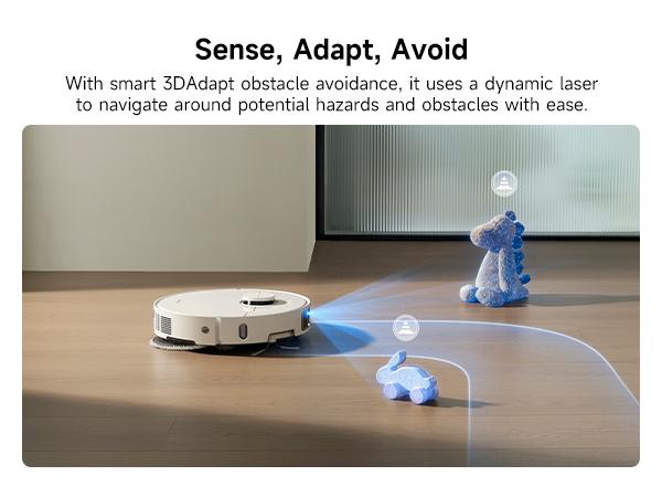 DREAME D30 Ultra Robot Vacuum and Mop, 25,000Pa Powerful Suction, All-in-One Base Station with 100 Days Auto-Empty, MopExtend Tech for Edge Cleaning, Smart Obstacle Avoidance, White DREAME D30 Ultra Robot Vacuum and Mop, 25,000Pa Powerful Suction, All-in-One Base Station with 100 Days Auto-Empty, MopExtend Tech for Edge Cleaning, Smart Obstacle Avoidance, White