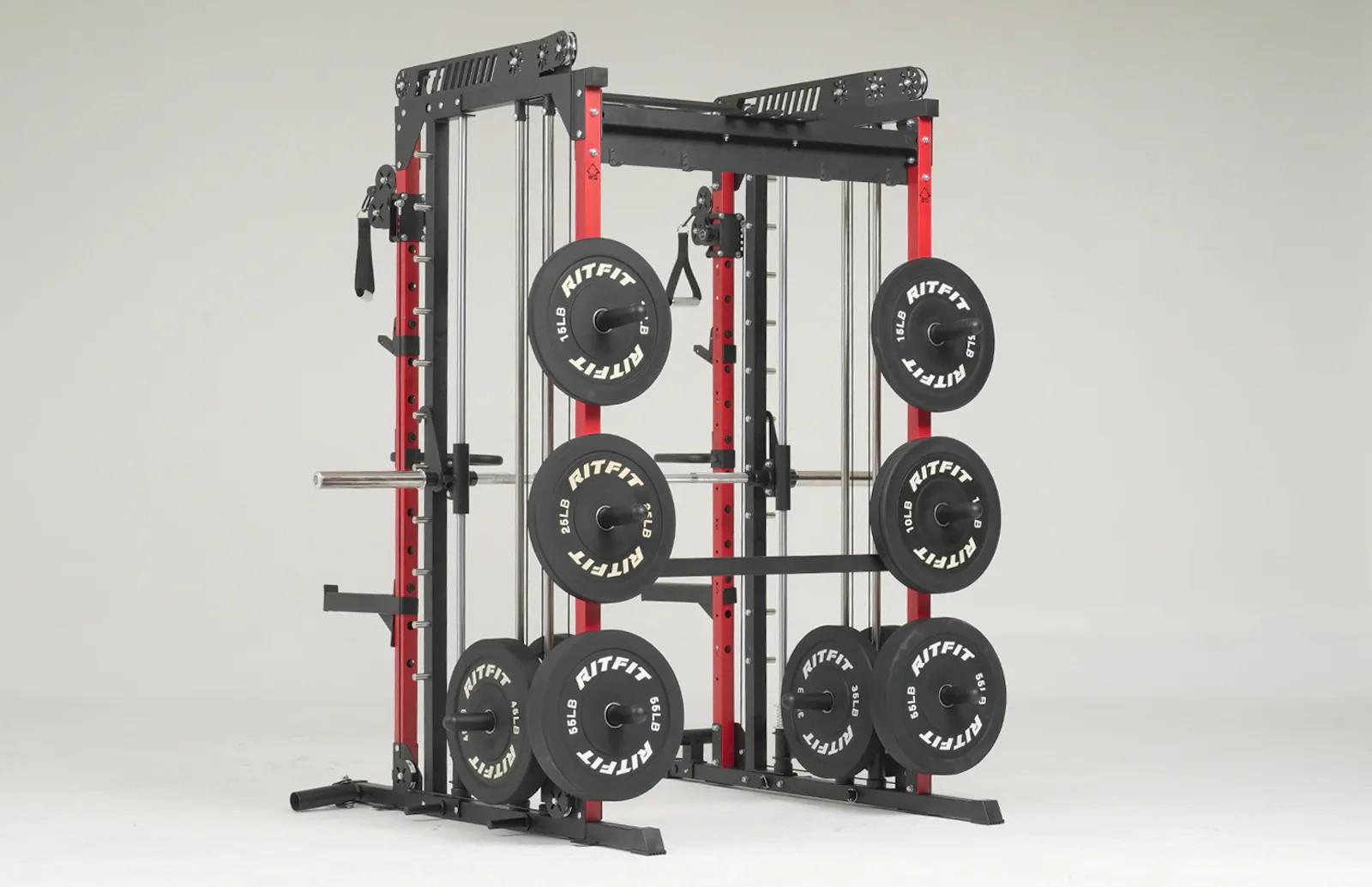 RITFIT M1 Pro/2.0 Multi-functional Smith Machine with Modern Steel Frame, Powerful Storage System, Smooth Cable Crossover System, Lat Pulldown Machine for Home Gym Strength Training, Home Exercise Equipment RITFIT M1 Pro/2.0 Multi-functional Smith Machine with Modern Steel Frame, Powerful Storage System, Smooth Cable Crossover System, Lat Pulldown Machine for Home Gym Strength Training, Home Exercise Equipment
