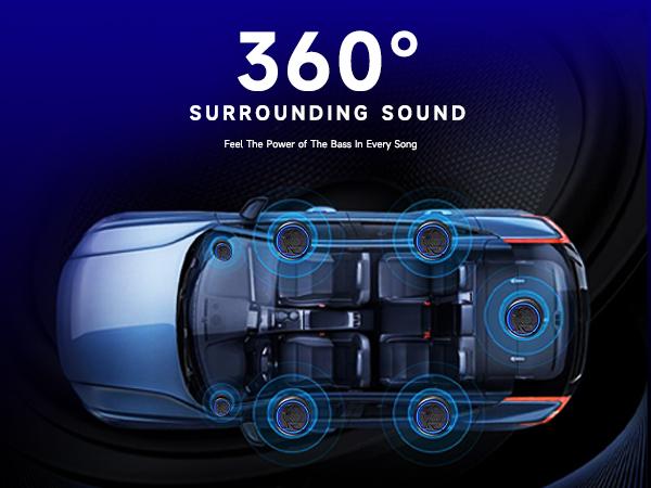 VIKEJIEBIV 1200W Subwoofer, Slim Underseat Car Subwoofer and Amp Package with Ambient Light, Individual Control for Low Pass/Gain/Boost Bass, Loud Stereo Sound, Deep Bass, Car Truck Accessory Perfect for Truck/SUV/Jeep/MPV VIKEJIEBIV 1200W Subwoofer, Slim Underseat Car Subwoofer and Amp Package with Ambient Light, Individual Control for Low Pass/Gain/Boost Bass, Loud Stereo Sound, Deep Bass, Car Truck Accessory Perfect for Truck/SUV/Jeep/MPV