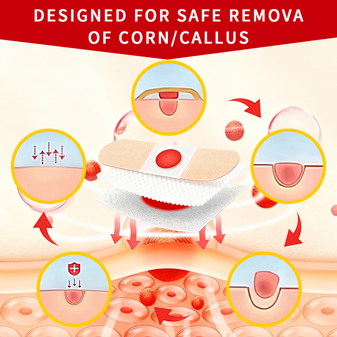 DERMFREE Wart & Corn Remover Pads - One Step Topical Pads