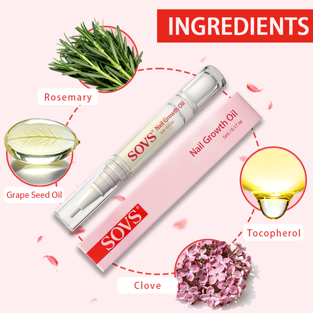 Nail Care Nourishes Oil Pen, Nailgrowthoil for Fingernail, Moistens And Protects Nails And Nails With Anti-Dead Skin Barbs,Rose flavor