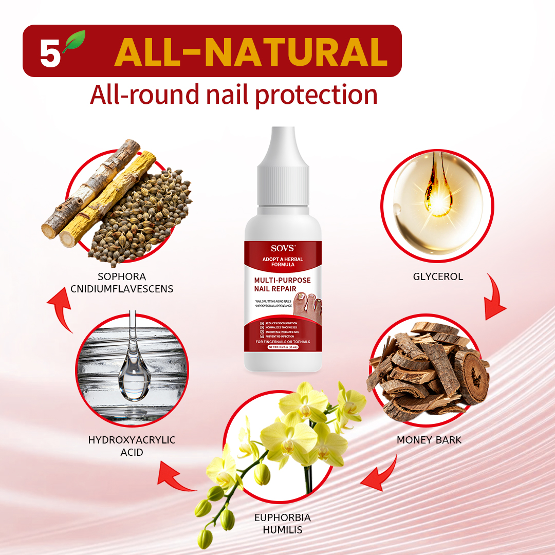 SOVS Toenail Fungus Treatment Extra Strength, Antifungal Solution for Toenail or Fingernail, Triple Action Formula for Remove Fungal, Repair and Renewal Damaged Nails, 0.5 Fl Oz