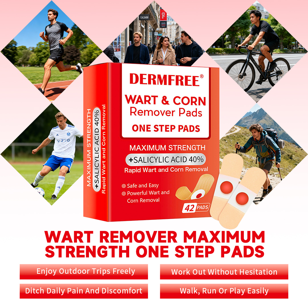 DERMFREE Wart & Corn Remover Pads - One Step Topical Pads