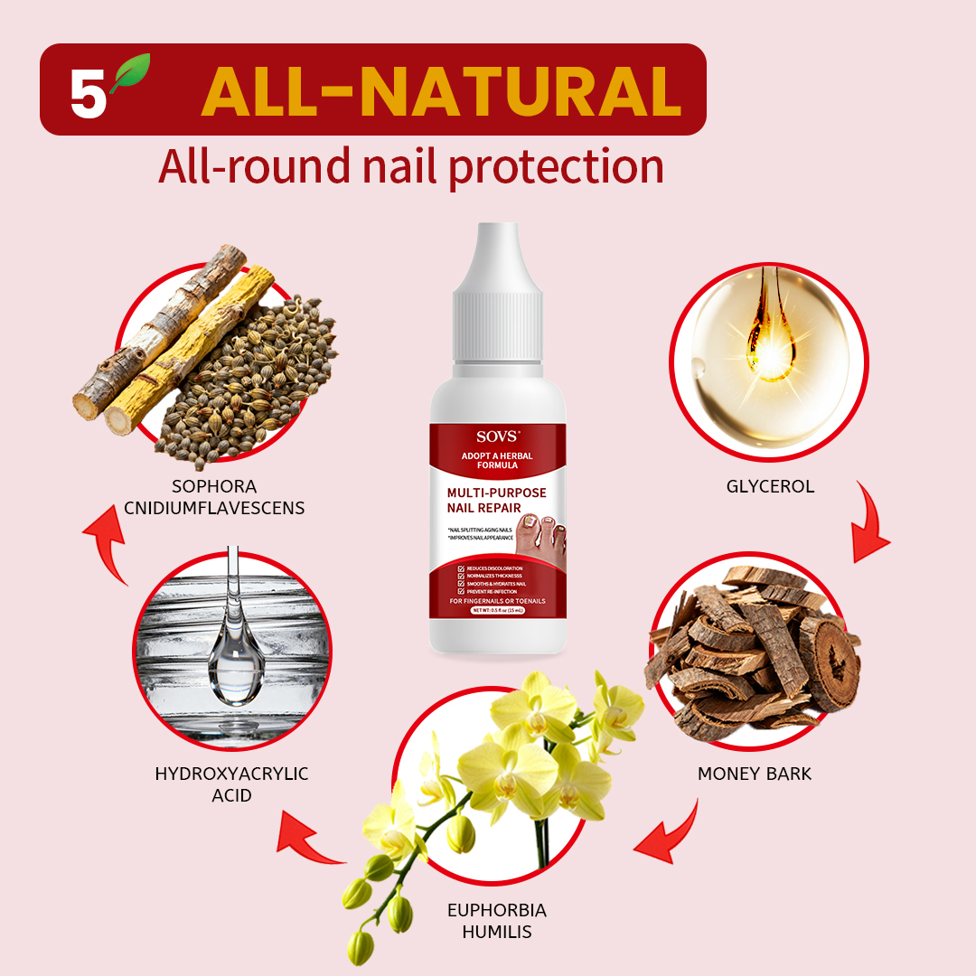 SOVS Toenail Fungus Treatment Extra Strength, Antifungal Solution for Toenail or Fingernail, Triple Action Formula for Remove Fungal, Repair and Renewal Damaged Nails, 0.5 Fl Oz