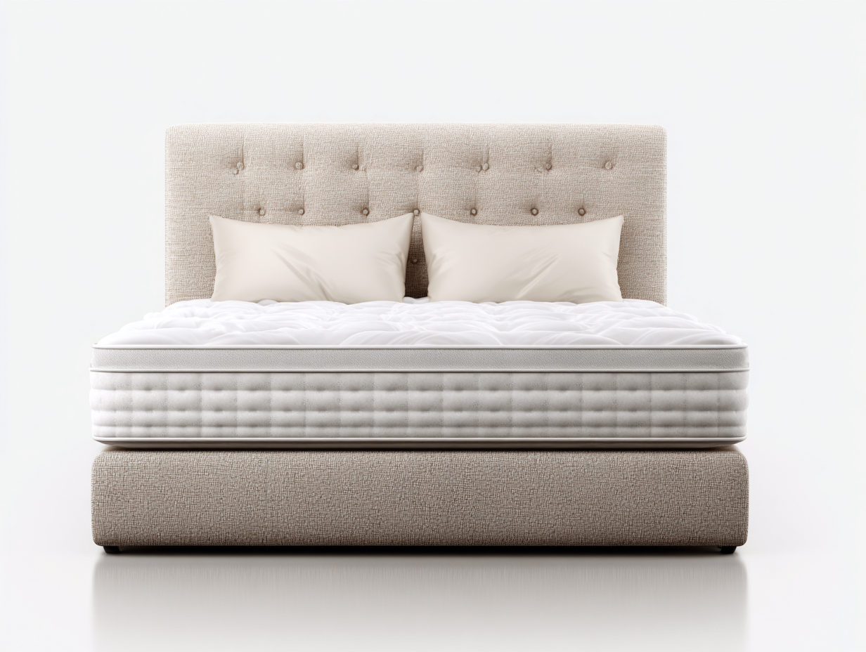 Camas dobles madera-tela-200x180x100 cm-beige-diseño moderno acolchado-Jaravaabode