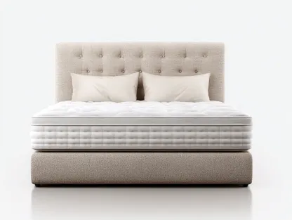 Camas dobles madera-tela-200x180x100 cm-beige-diseño moderno acolchado-Jaravaabode