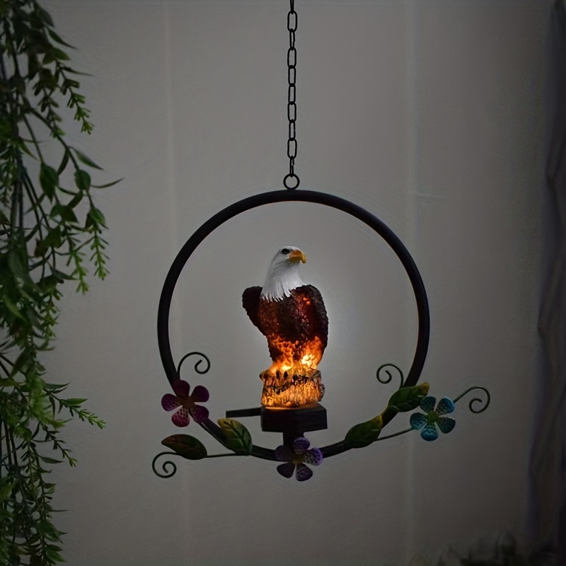 Eagle Solar LED Hanging Lights, Solar Garden Lights, Outdoor Decor, Resin Garden Waterproof Decorations