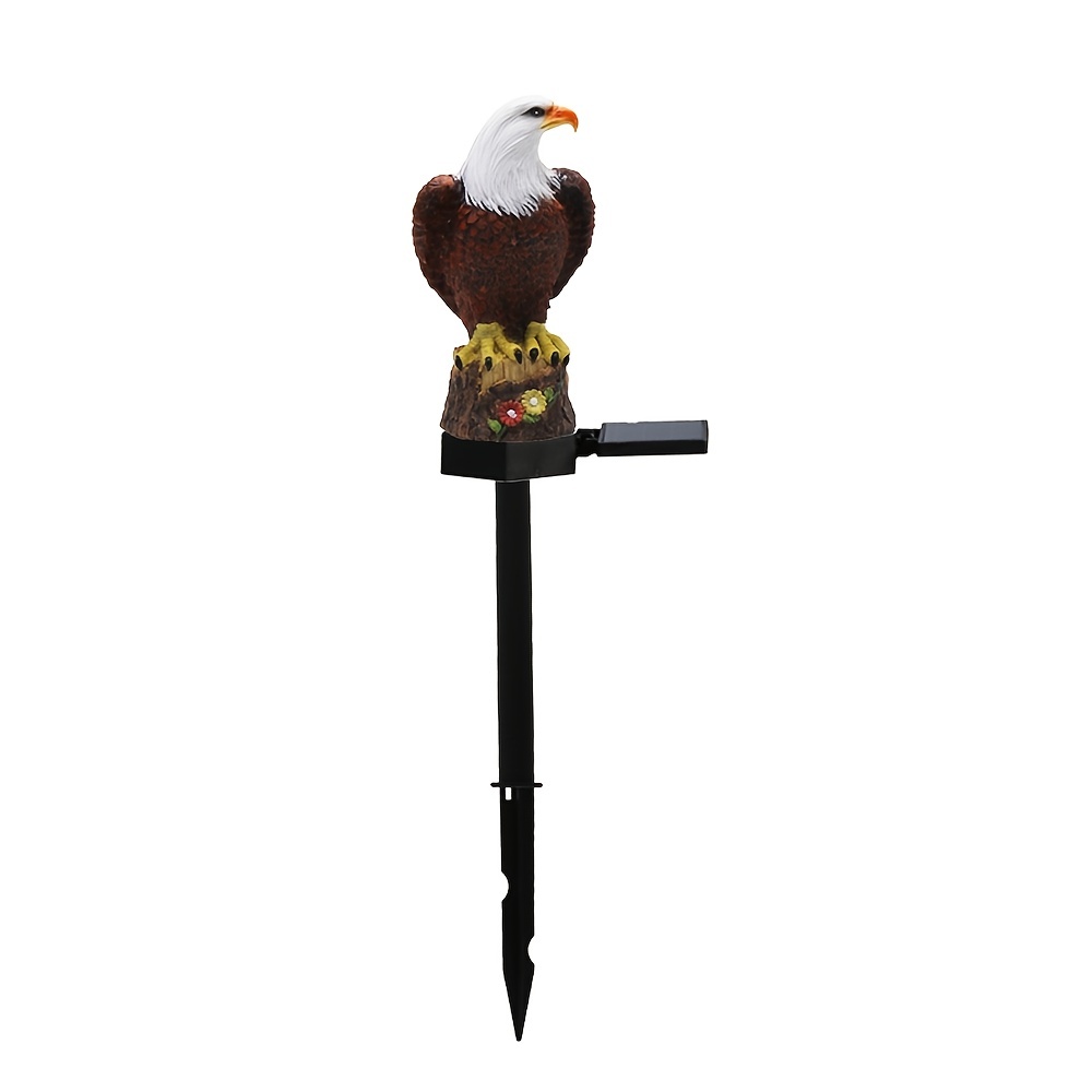 Solar Garden Light Outdoor, Eagle Solar Garden Stake Light, Waterproof Warm White LED Light For Garden