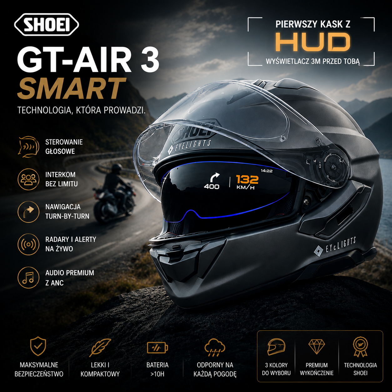 SHOEI GT-AIR 3 Smart Helmet