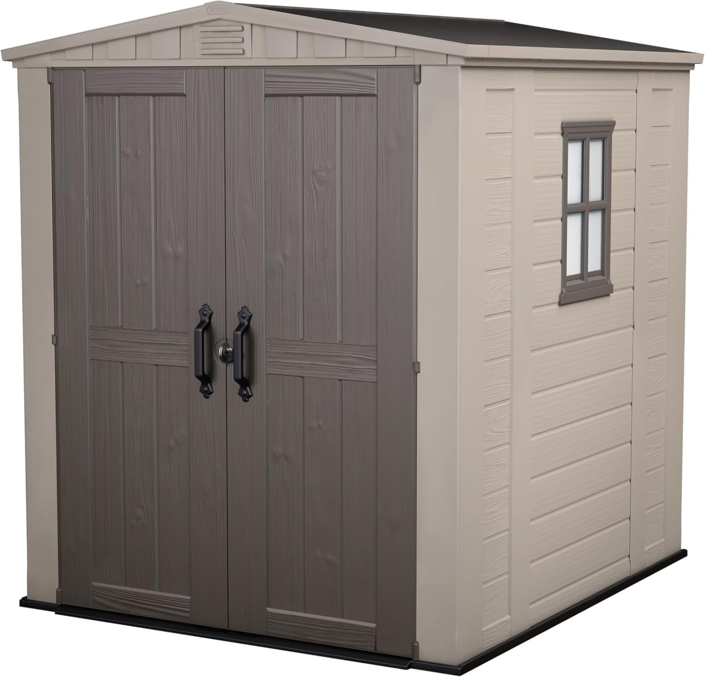 Keter Cobertizo de Almacenamiento para Jardin y Exteriores, Beige, Factor 8x11