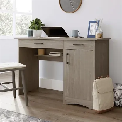 Sauder Beginnings computadora Plateado con Acabado sicomoro