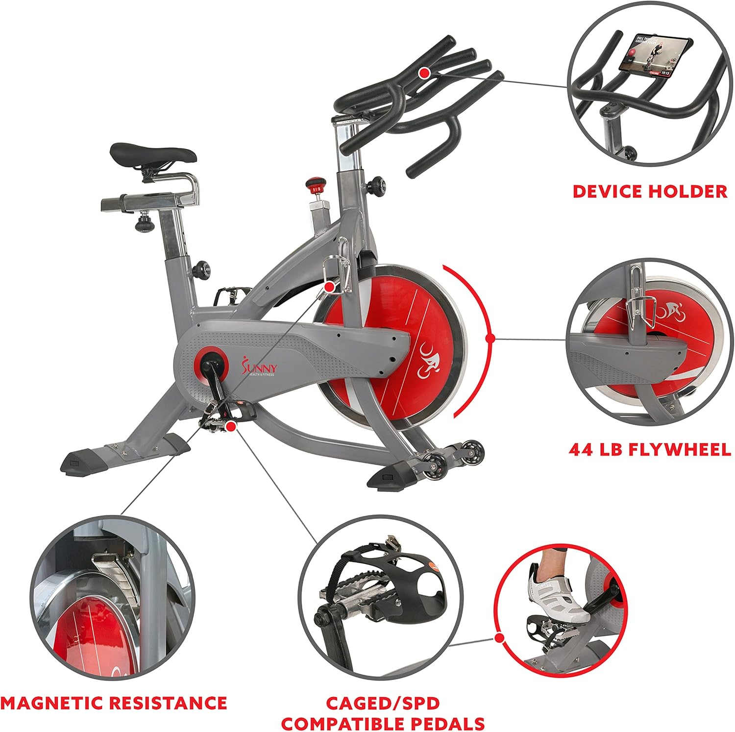 Sunny Health & Fitness AerPro Ciclismo Indoor