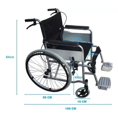 Silla De Ruedas Plegable Soporta Hasta 130 Kilos