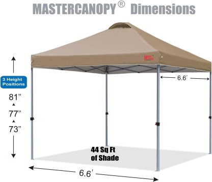MASTERCANOPY - Tienda de campaña emergente Duradera con Bolsa Enrollable