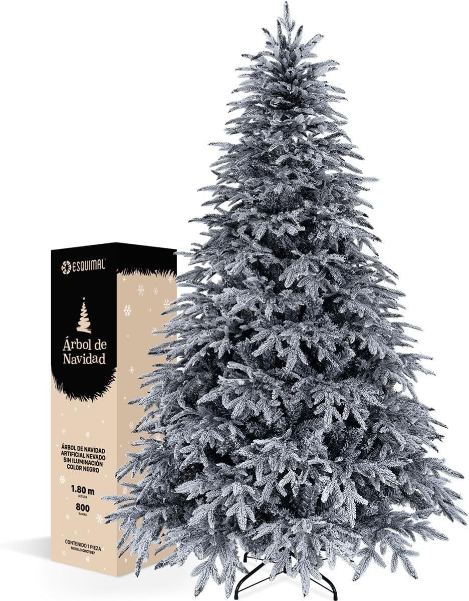 ESQUIMAL Árbol de Navidad Escarchado Ramas PVC y PE, Cedro del Himalay