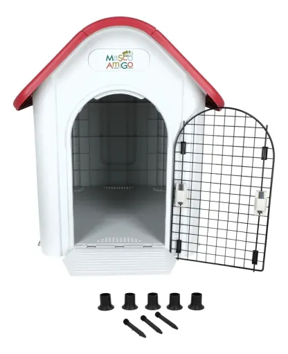 Casa Para Perro Razas Grandes Con Puerta Térmica Mascoamigo