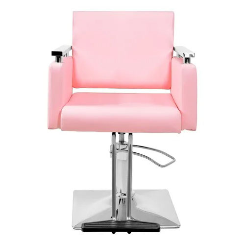 Sillon Silla Barberia Estetica Cuadrada 360° Moderna Color Rosa Tipo de respaldo Fijo Nanofort