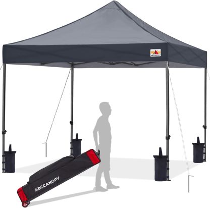 ABCCANOPY Kingkong-Series - Juego de Dosel instantáneo Comercial de 10 x 10 pies (Incluye Bolsa de Transporte de 30 Colores), Azul (Sky Blue)