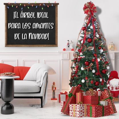 JARDIMANÍA, Árbol Navidad Premium, Pino Artificial, 630 Ramas, 180 cm de Altura