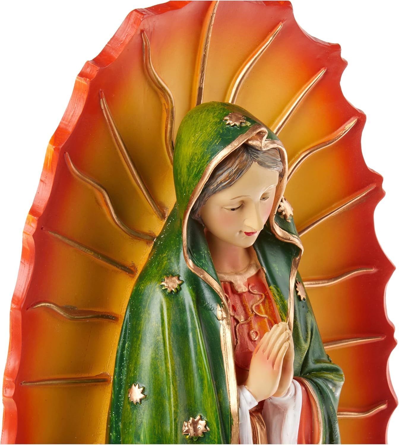 Design Toscano The Virgin of Guadalupe Religious Garden Decor Statue, Medium, Full Color