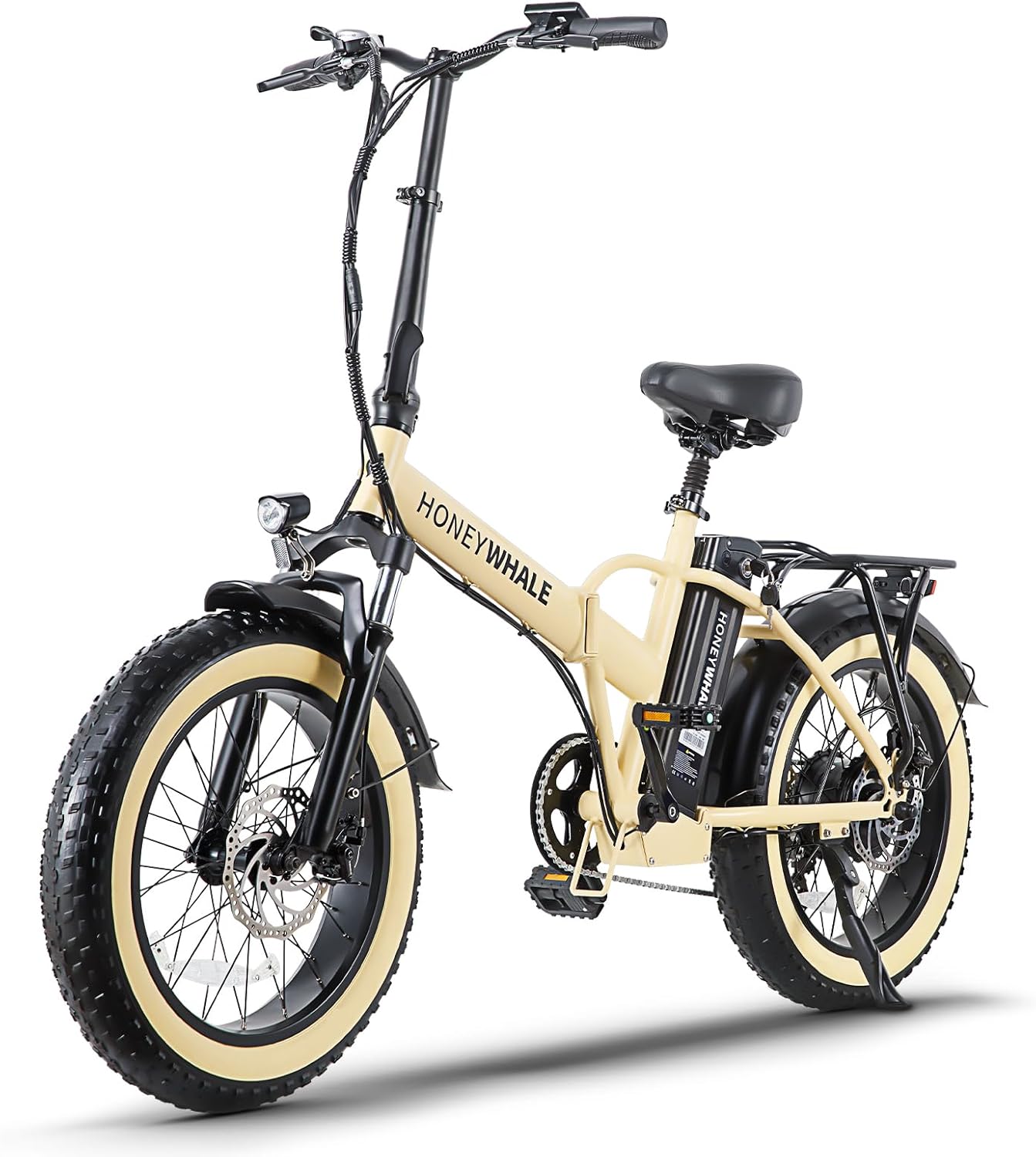 HONEYWHALE F6 Bicicleta Eléctrica Plegable para Adultos, Bicicleta de montaña de 7 velocidades, Máxima del Motor 790W, Velocidad Máxima 40KM/H, Batería Extraíble (48V, 10.4AH), Autonomía 45KM