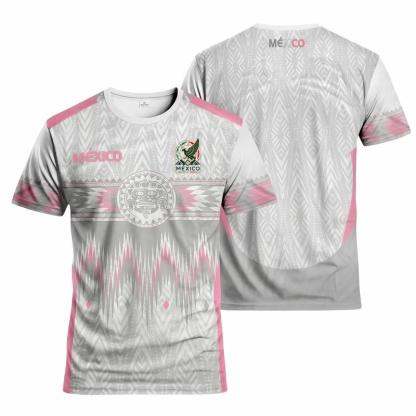 Camiseta deportiva de manga corta, edición limitada con estampado de motivos de aficionados al fútbol de estilo mexicano, modelo 2026, apta para entrenamiento al aire libre, unisex, tejido cómodo y transpirable, ideal para competiciones, entrenamiento y u