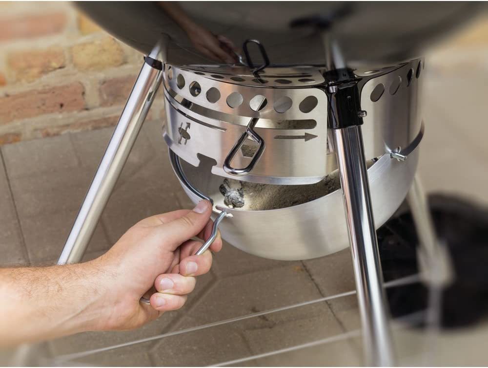 Weber, Asador Original Kettle Premium 22 Negro Adulto Unisex, Negro (Black), Pulgadas Premium