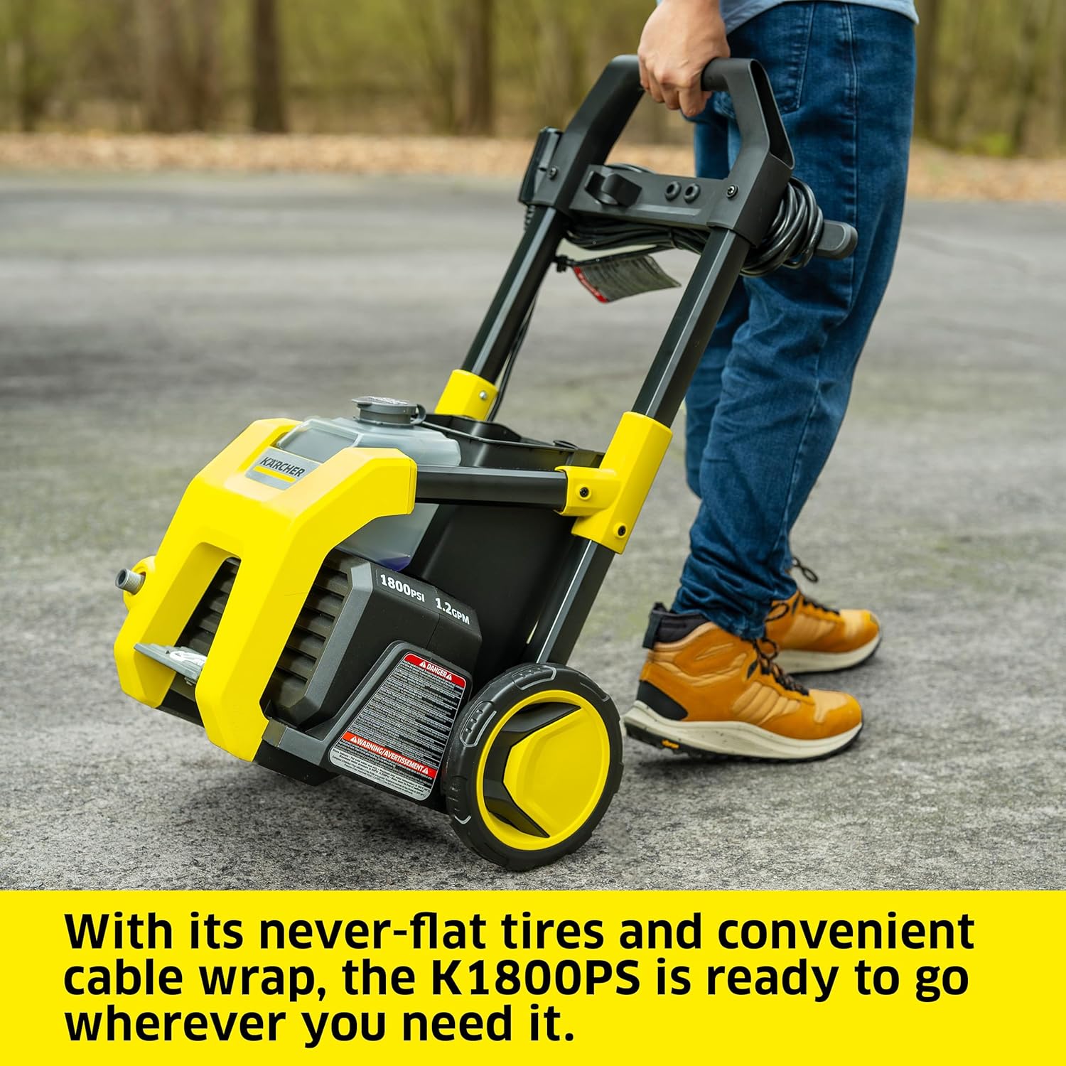 Karcher - Máquina limpiadora eléctrica a presión, K1700, Amarillo
