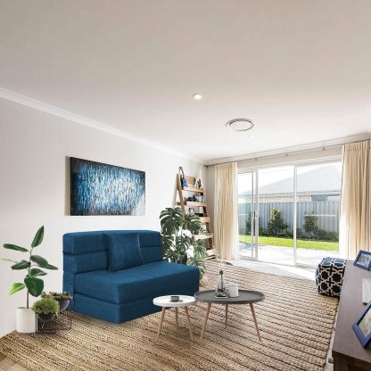 Nigoone - Sofá plegable tamaño Queen de espuma viscoelástica con 2 almohadas, sillón perezoso, triple futón, camas convertibles, funda lavable, gris oscuro