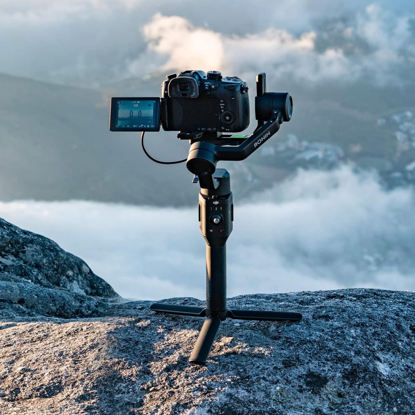 Dji Ronin-SC - Estabilizador de cámara, cardán de Mano de 3 Ejes para cámaras DSLR y sin Espejo, Carga útil de hasta 4.5 Libras, diseño Ligero, filmación cinemática, Color Negro