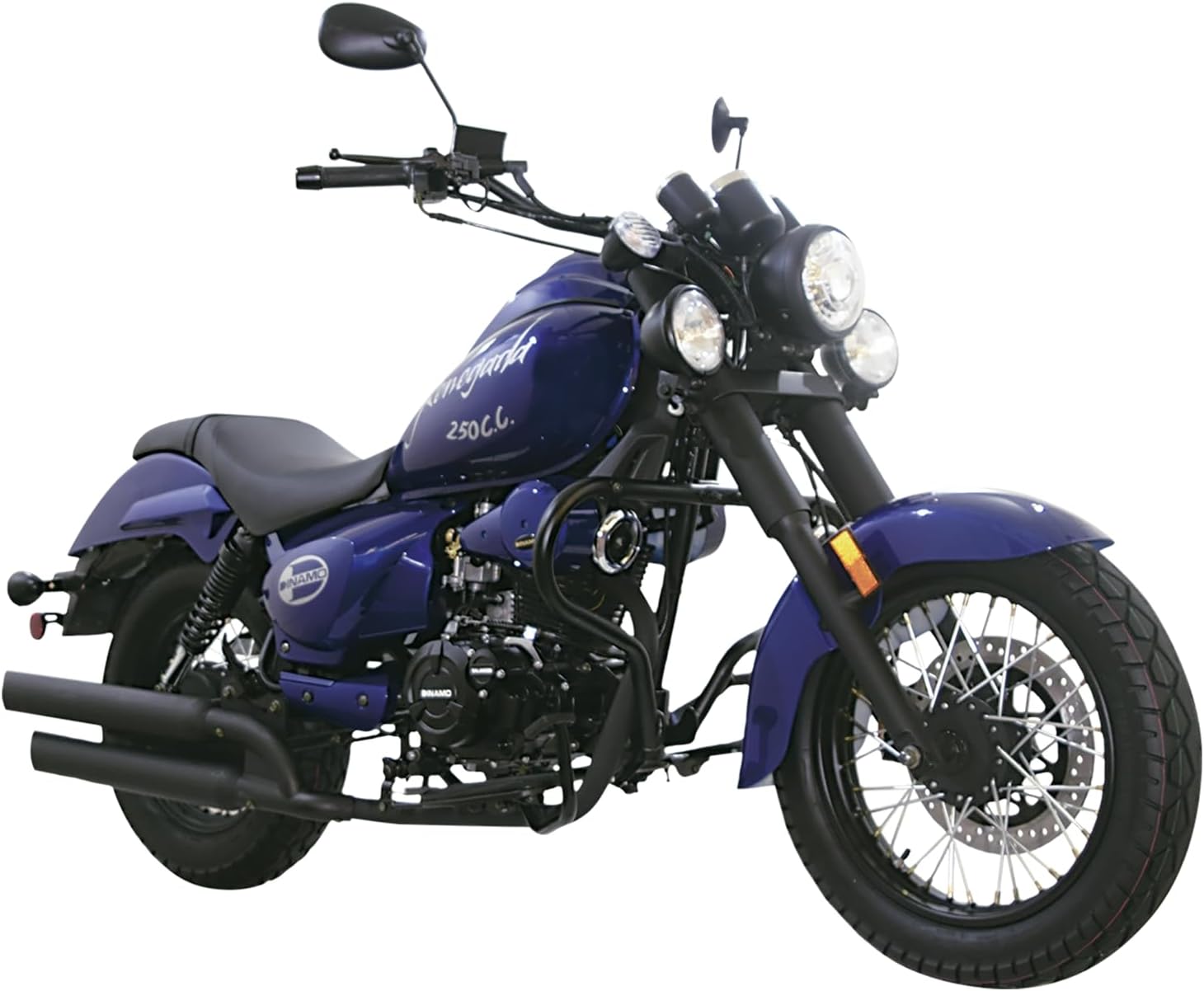 DINAMO Motocicleta Clásica Renegada 250 Azul 2024