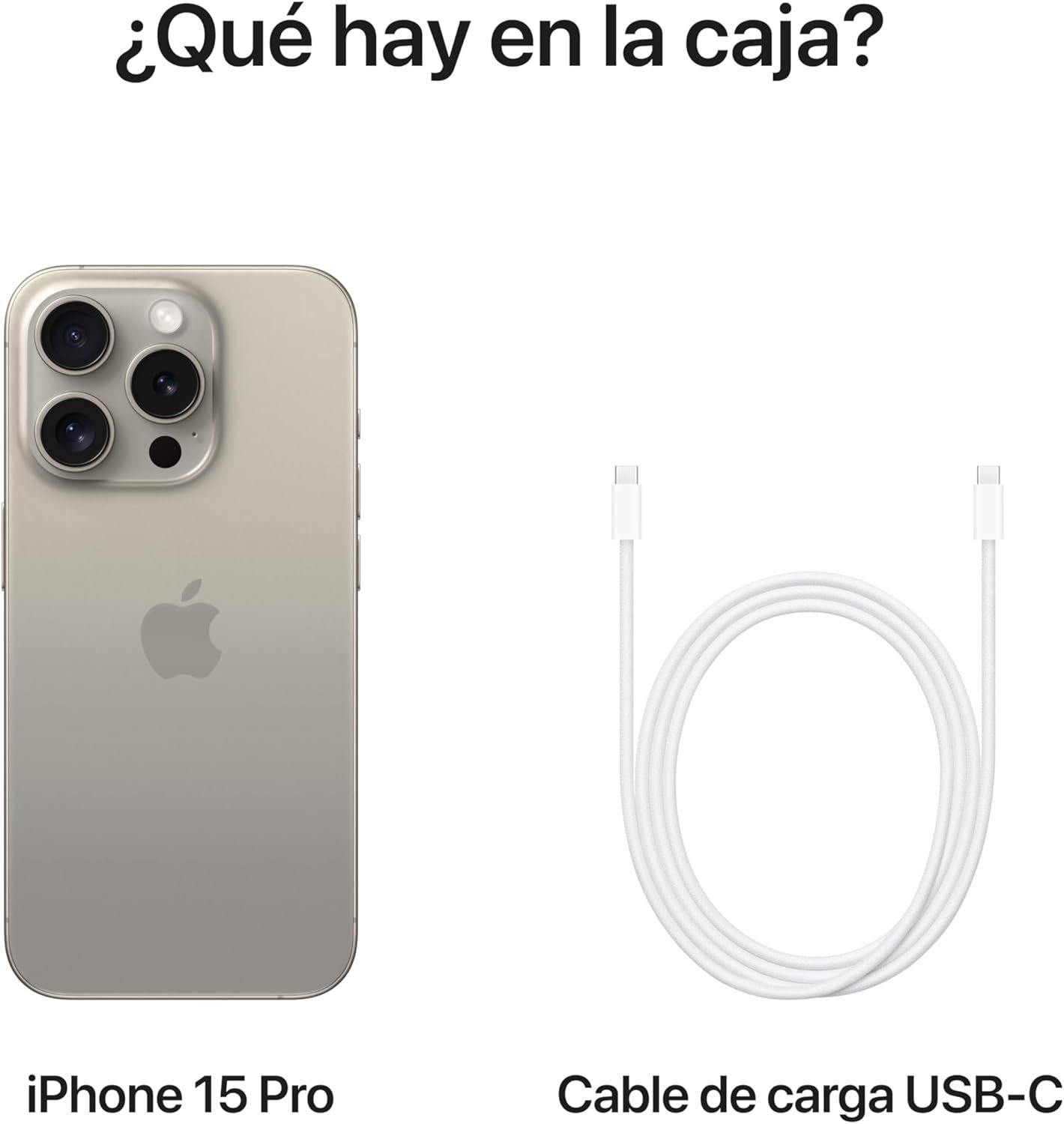 Apple iPhone 15 Pro (128 GB) - Titanio Natural (Reacondicionado)
