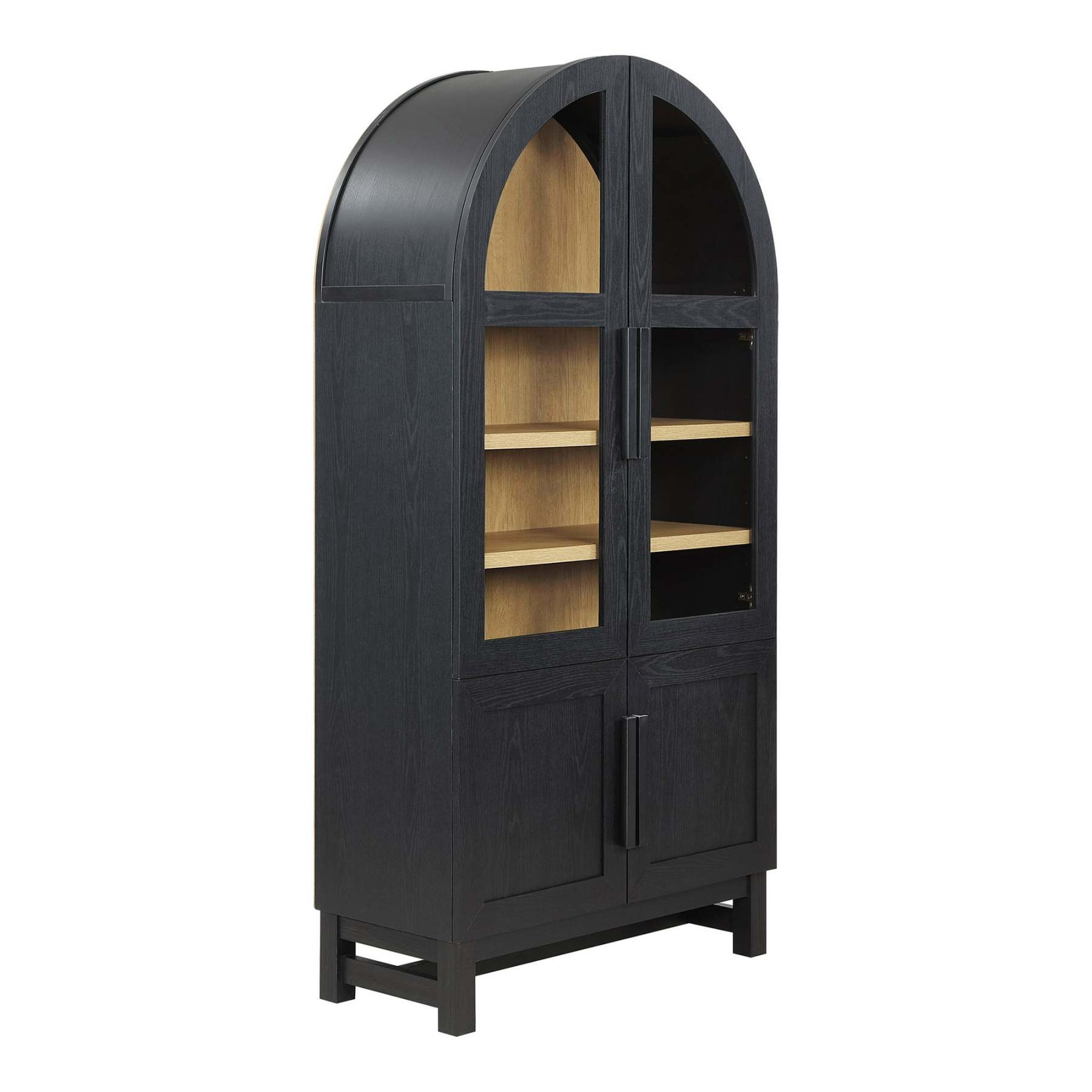 Gabinete de cocina Juliet de arco redondeado, negro intenso, de Better Homes & Gardens