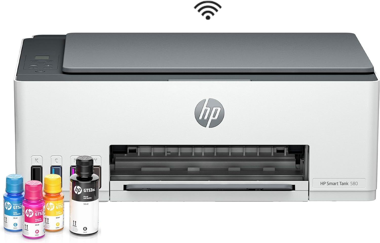 HP Impresora Multifuncional Smart Tank 585, Tinta Continua, Color, Wi-Fi, Dúplex (Doble Cara) Manual, Impresión Desde Smart App, hasta 2 años de Garantía* (1F3Y4A)