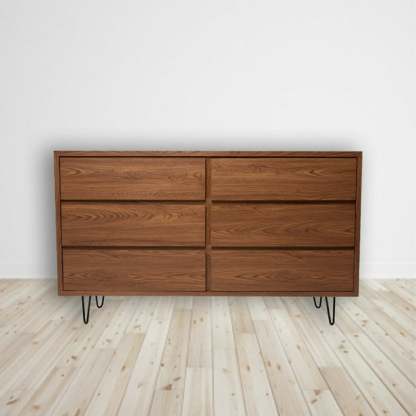 Cajonera 6 Cajones Java Nogal - Kessa Muebles