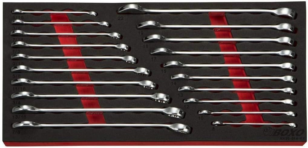 Boxo USA Heavy Duty 185 piezas métricas y SAE juego de herramientas con 3 cajones caja de transporte-herramienta