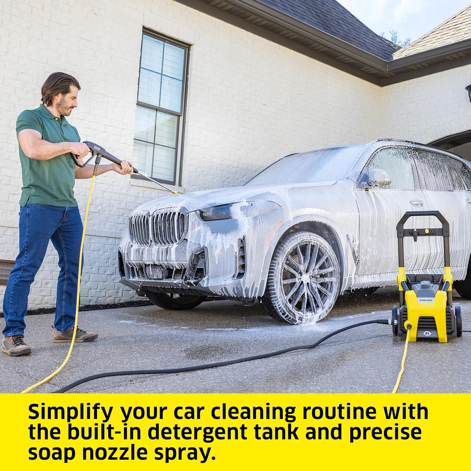 Karcher - Máquina limpiadora eléctrica a presión, K1700, Amarillo