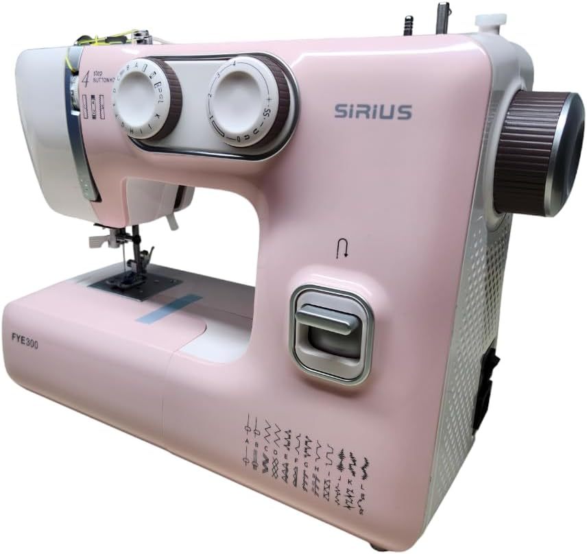 maquina de coser casera portatil hasta 24 puntadas (GREY GOLDEN)