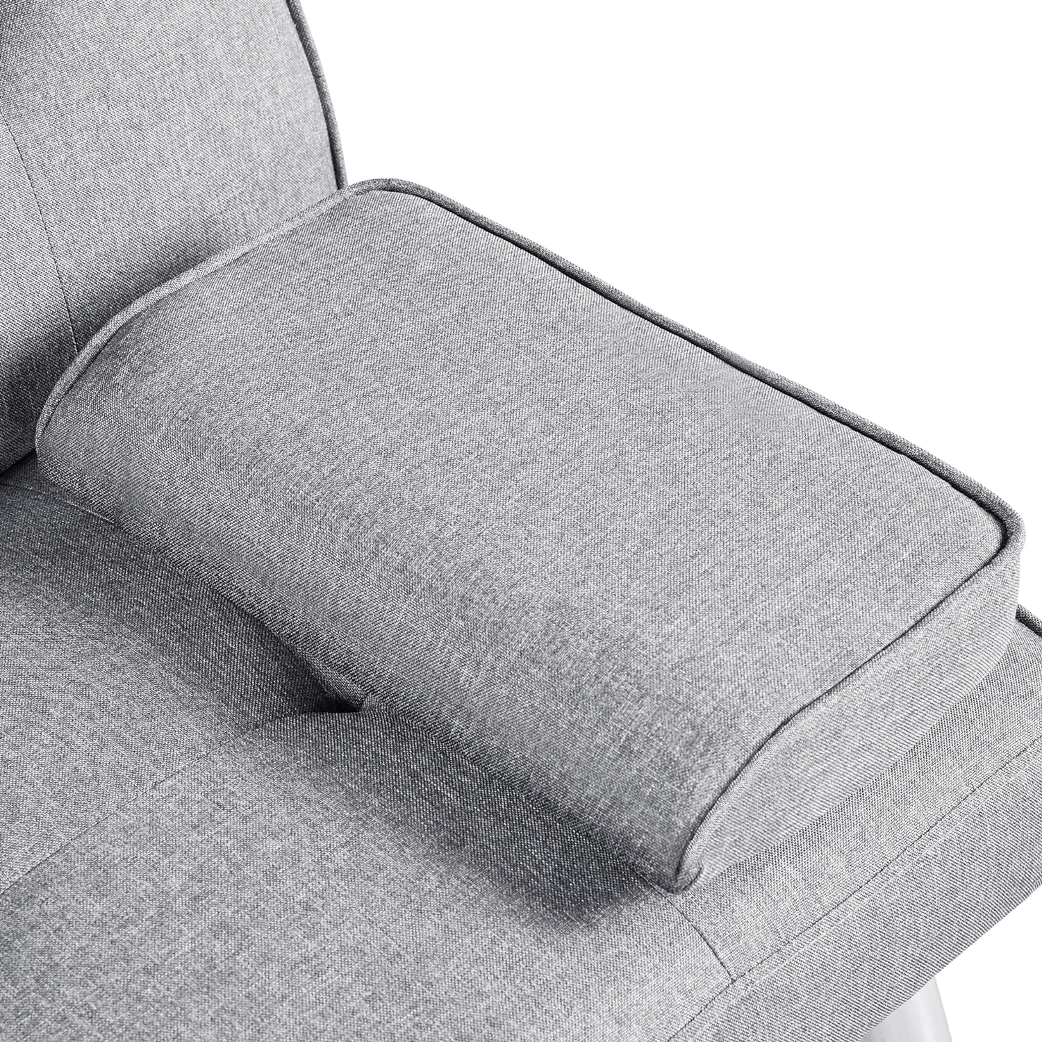 Yaheetech - Sofá Cama Convertible Ajustable, Moderno sillón reclinable de Piel sintético para el hogar, sofá Cama Plegable, Cama de Invitados, reposabrazos extraíbles, portavasos 3 ángulos, Capacidad