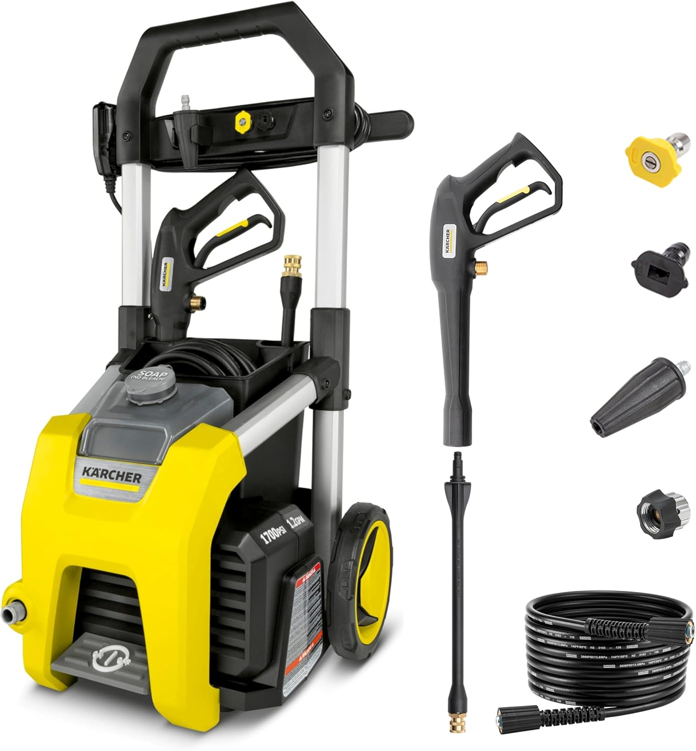 Karcher - Máquina limpiadora eléctrica a presión, K1700, Amarillo