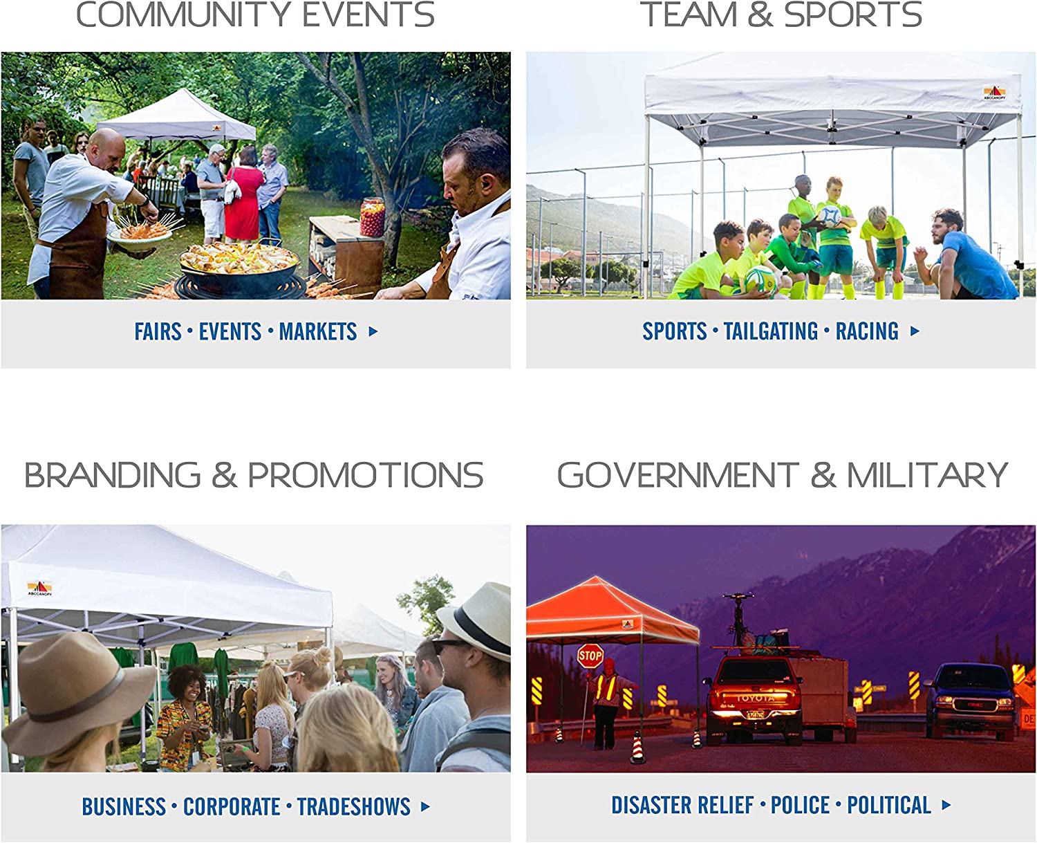 ABCCANOPY Kingkong-Series - Juego de Dosel instantáneo Comercial de 10 x 10 pies (Incluye Bolsa de Transporte de 30 Colores), Azul (Sky Blue)