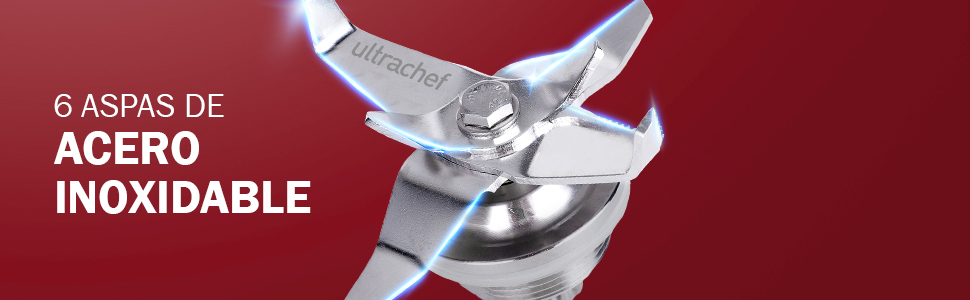 Aspas de acero inoxidable de Licuadora Profesional Ultrachef U2000