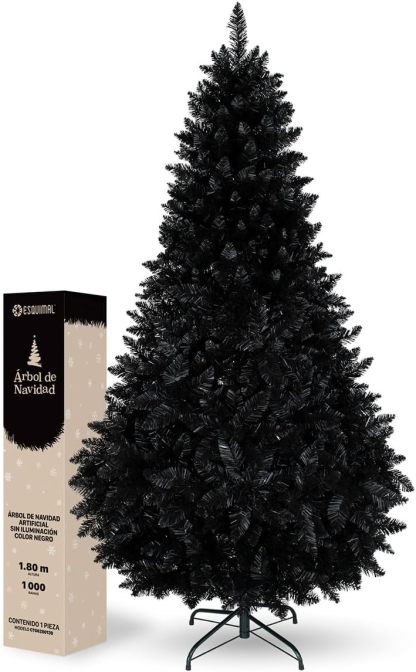 ESQUIMAL Árbol de Navidad Frondoso Pino Navideño Plegable, Cedro del Himalaya (Verde, 2.2 m)