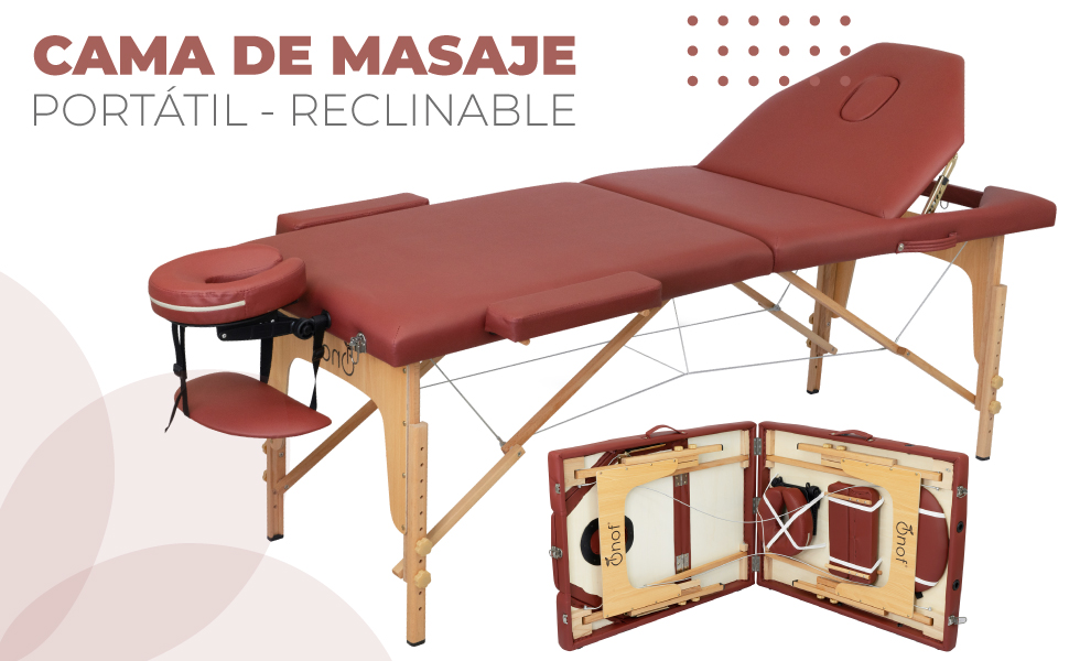 cama de masaje portatil onof