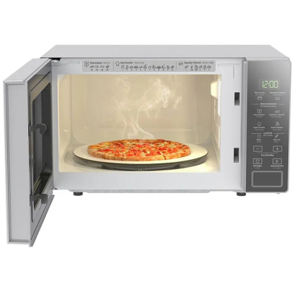Microondas whirlpool 20lt silver acabado en espejo
