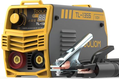 TOOLIOM - Soldadora de varilla 135A 110V/220V Máquina de soldar MMA ARC Soldadora DC inverter con pantalla digital Máquina de soldar portátil